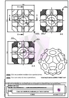 Cubo por Pedro Luis Ruiz. World Cup SolidWorks